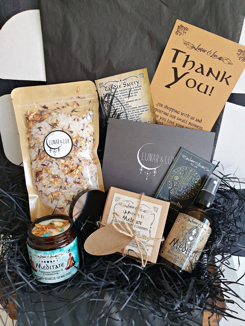 Meditation Gift Box / Spiritual Gift Box Yoga Teacher Gift Etsy UK