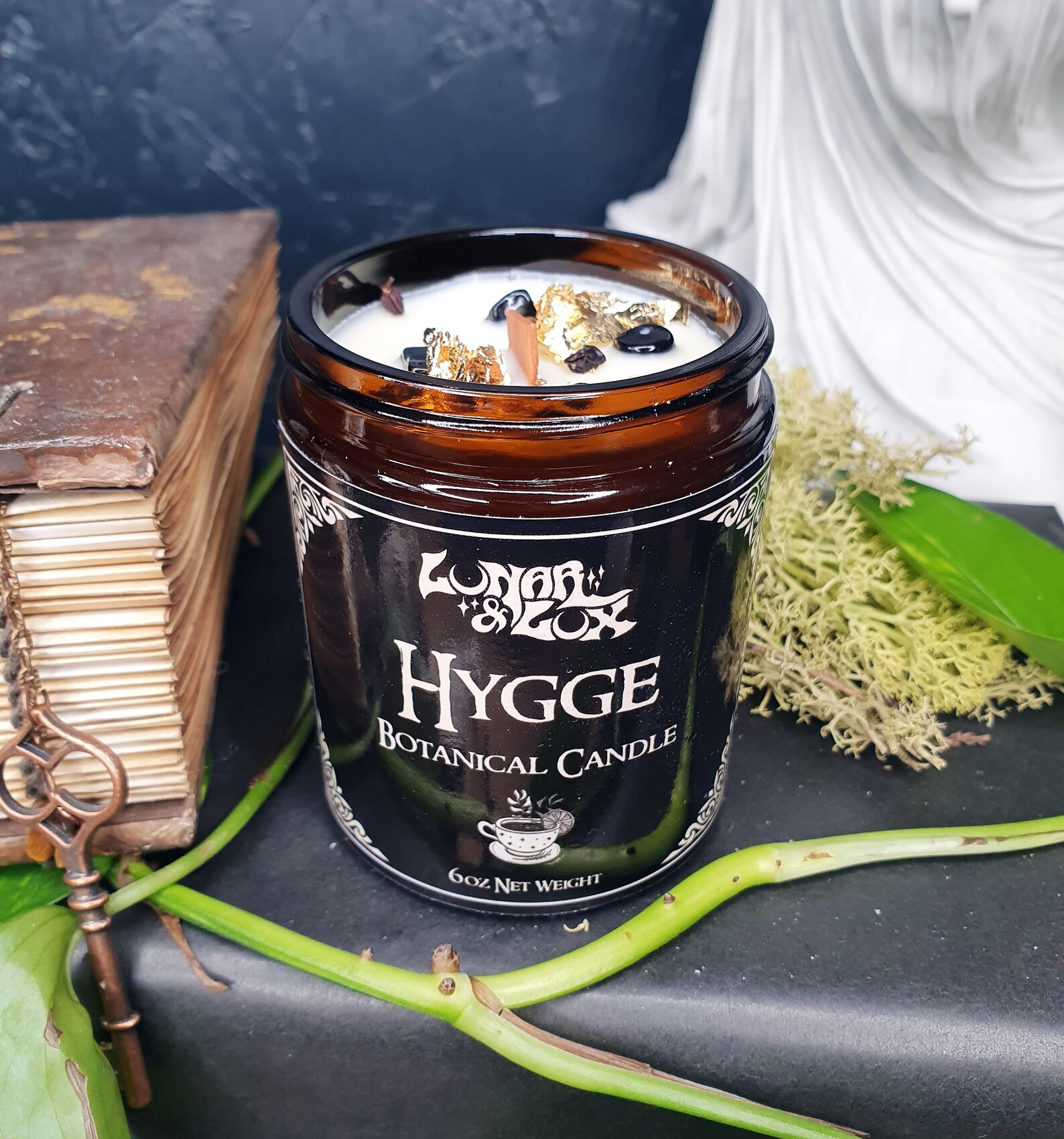 Hygge Candle / Hygge Home Gift Crystal Candle Essential Oil Etsy UK