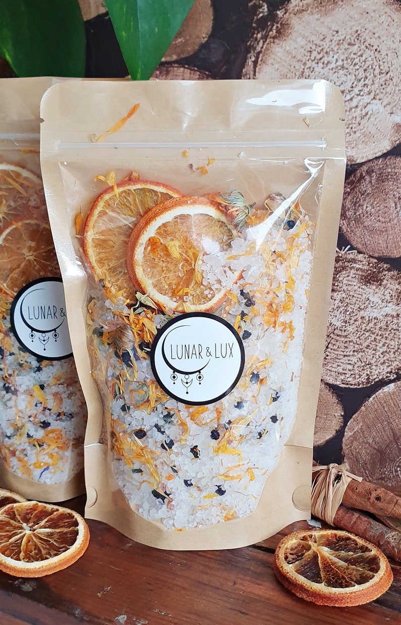 Hygge Gift / Dried Flower Bath / Himalayan Salt Bath / Epson Etsy