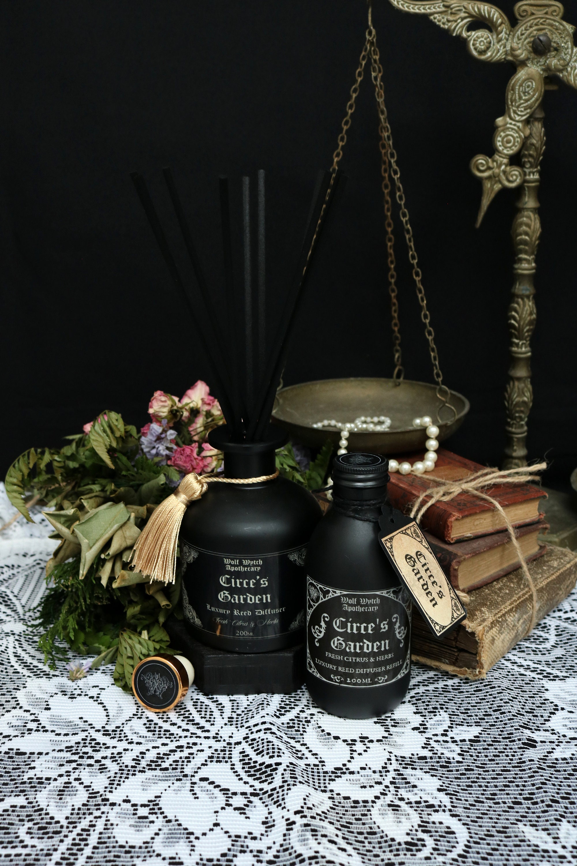 Circe Greek Goddess Gift, Green Witch Reed Diffuser, Unique Greek ...