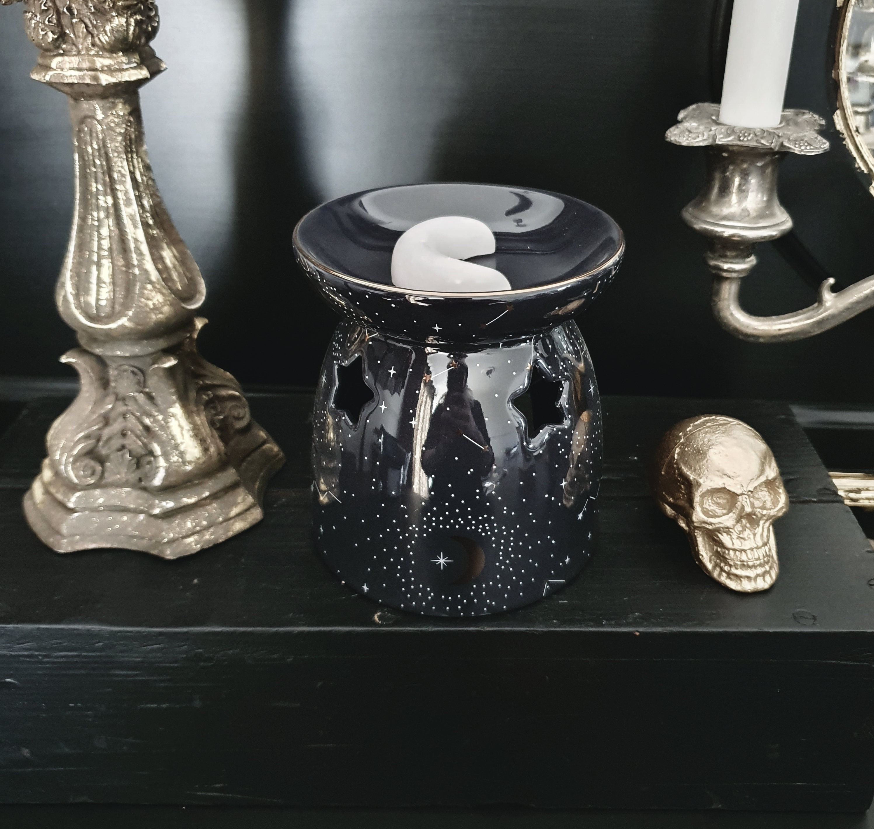Astrology Wax Burner, Zodiac Wax Warmer, Witchy Oil Burner, Witchy Gift, Pagan Witchcraft Gift