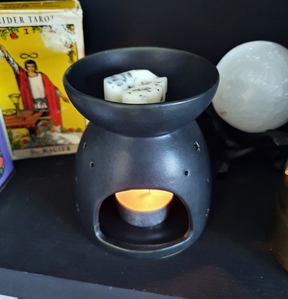 Triple Moon Wax Burner Witchy Oil Burner Witchy Gift Pagan Gift Witchcraft Gift