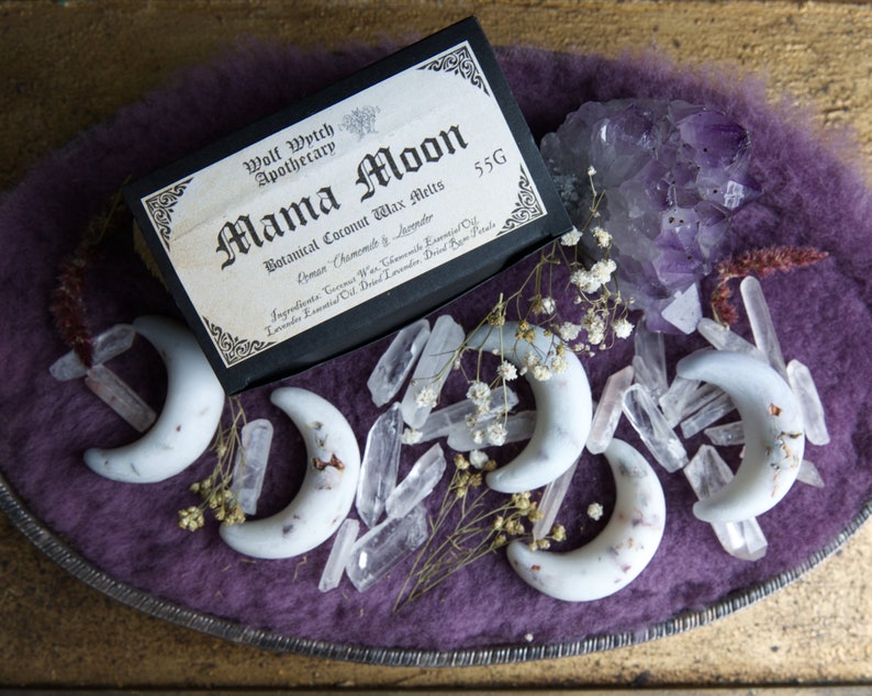 Witchy moeder geschenkdoos, mama maan geschenkdoos, Moederdag geschenkdoos, alternatief moedercadeau, etherische olie boxset, eco-vriendelijke moeder geschenkdoos afbeelding 4