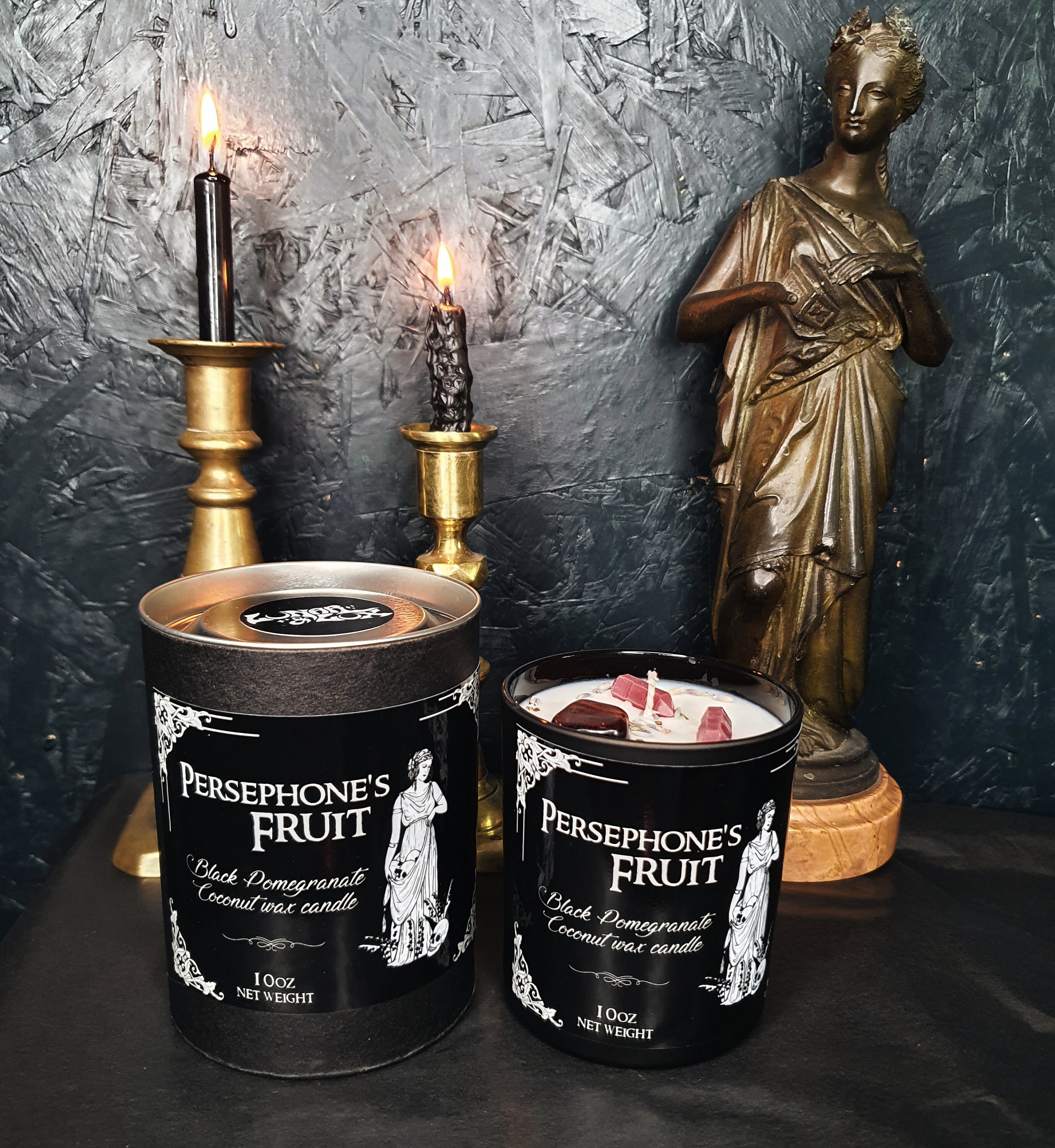 Persephone Candle / Witch Candle Goddess Gift Deity Candle Etsy