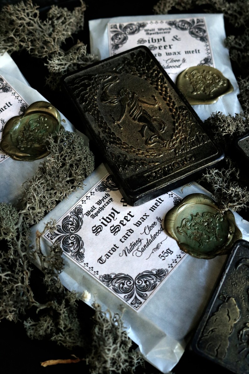 Tarot Card Wax Melts, Tarot Reader Gift, Wax Melts for Witches, Gothic Witchy Wax Melts image 3