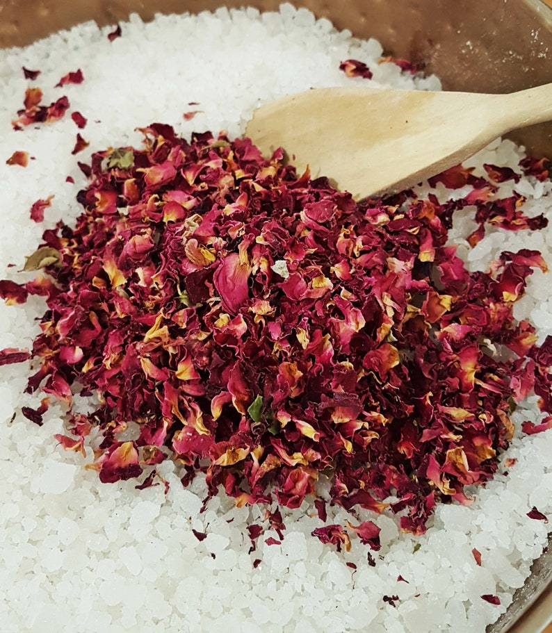 Rose Petal Bath Soak New Mom Bath Gift Unique Baby Shower Etsy