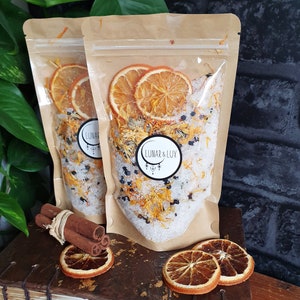 Bath Soak Gift Set, Vegan Bath Set, Vegan Bath Gift, Rose Petal Bath Salt, New Mom Bath Gift, Click for more info image 7