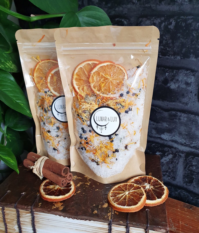 Bath Soak Gift Set, Vegan Bath Set, Vegan Bath Gift, Rose Petal Bath Salt, New Mom Bath Gift, Click for more info image 7