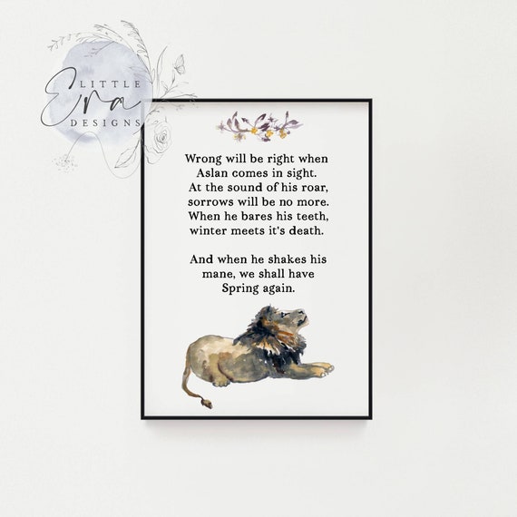 c s lewis quote the lion the witch and the wardrobe narnia etsy ireland