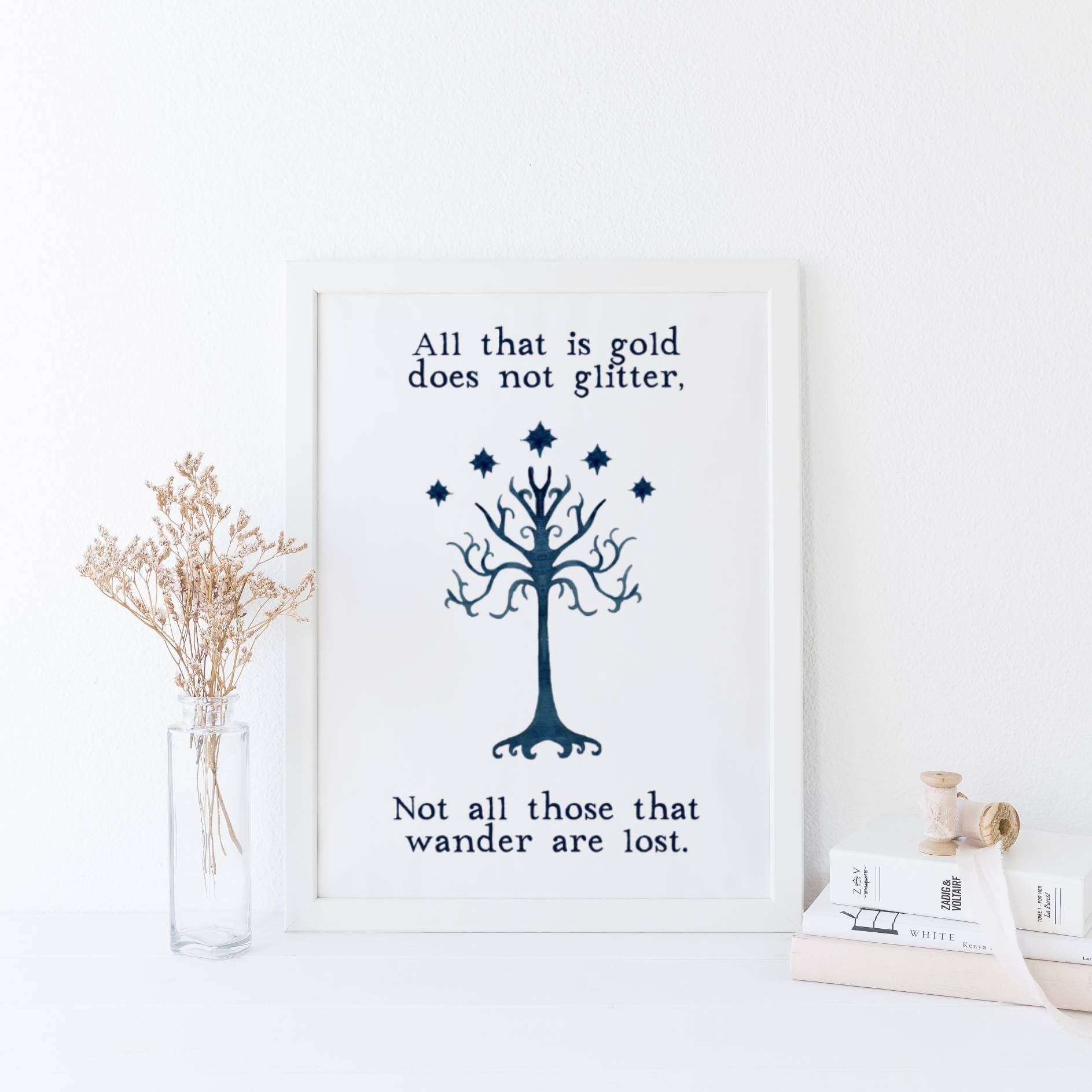 Tree Of Gondor Lord Of The Rings Wall Art Quote Print | Etsy Hong Kong