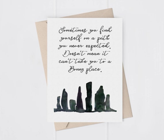 Cita de Outlander ? Escocia Bonny Place Arte de pared