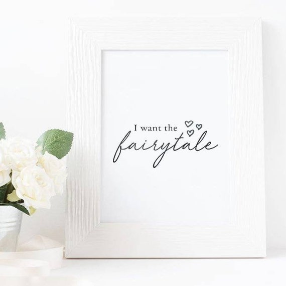 I Want The Fairytale Pretty Woman Movie Quote Wall Etsy