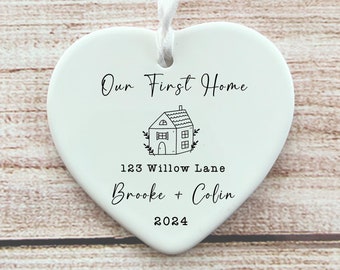 Personalized First Home Ornament 2026, New Homeowner Gift