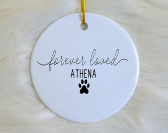 Pet Memorial Ornament, Personalized Pet Ornament, Pet loss, Pet memorial gift, Christmas Pet Gift