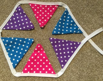 Polka Dot Bunting - Etsy UK
