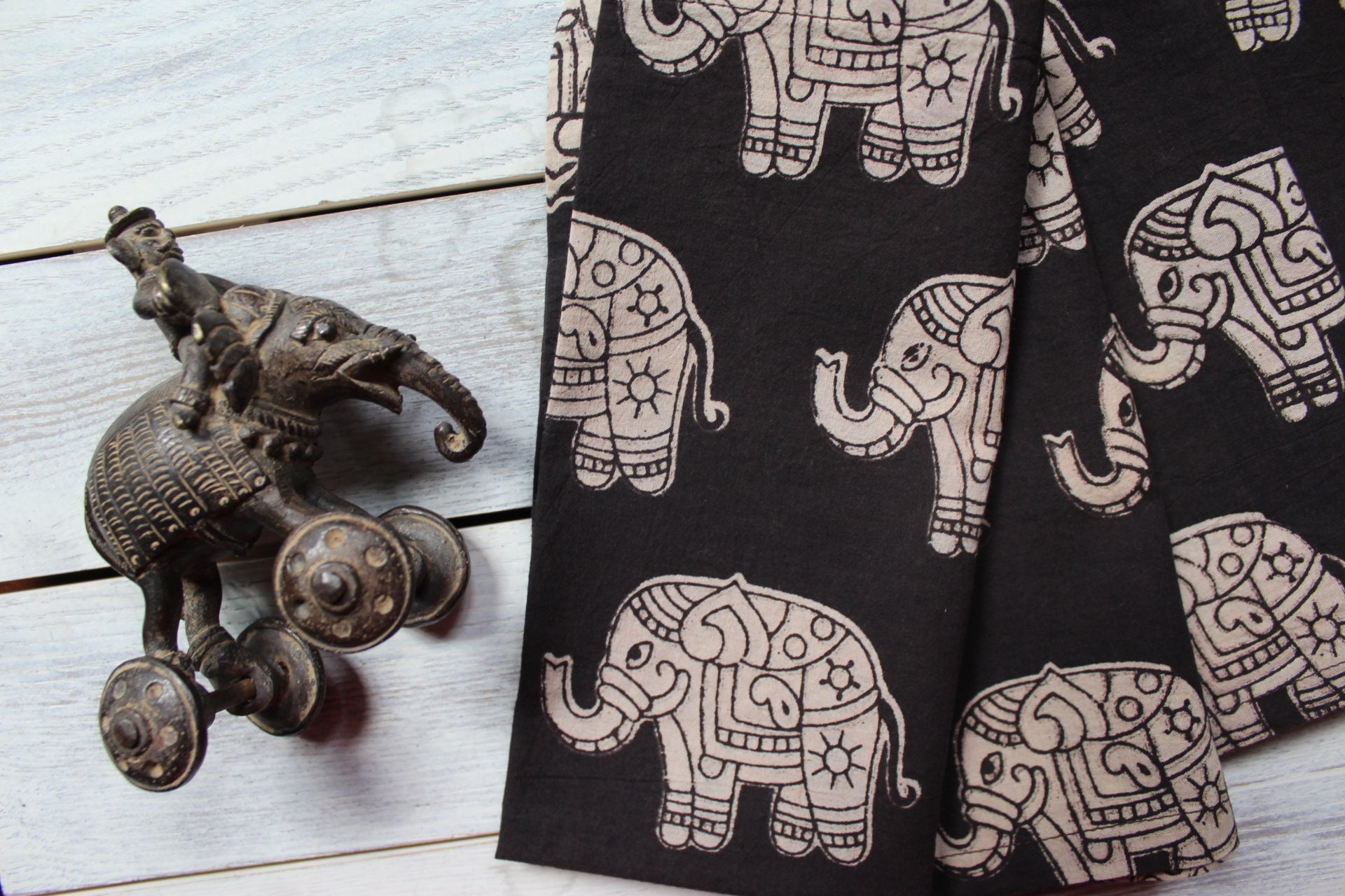 Elephant print napkins cloth napkins set of 4 handmade Etsy