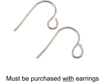 Earring Alteration: Hypoallergenic Niobium Ear Wires, Earring Hooks