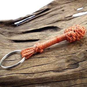 Sailor’s Blackjack Keychain, Sap Keychain, Nautical knot Keychain, Knotted Keyring, Nautical Key Holder, Nautical Key Fob (Brick RND2W)