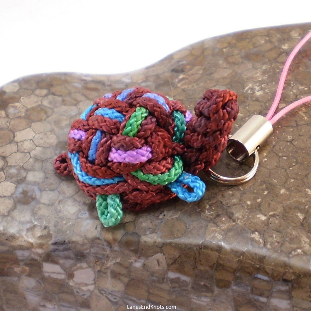 Turtle Charm Turtle Zipper Pull Chinese Knot Turtle Macrame - Etsy
