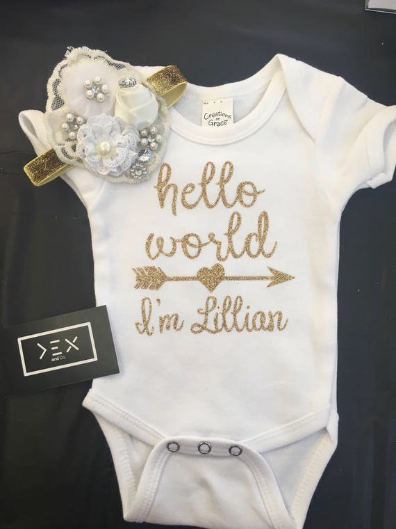 hello world onesie newborn