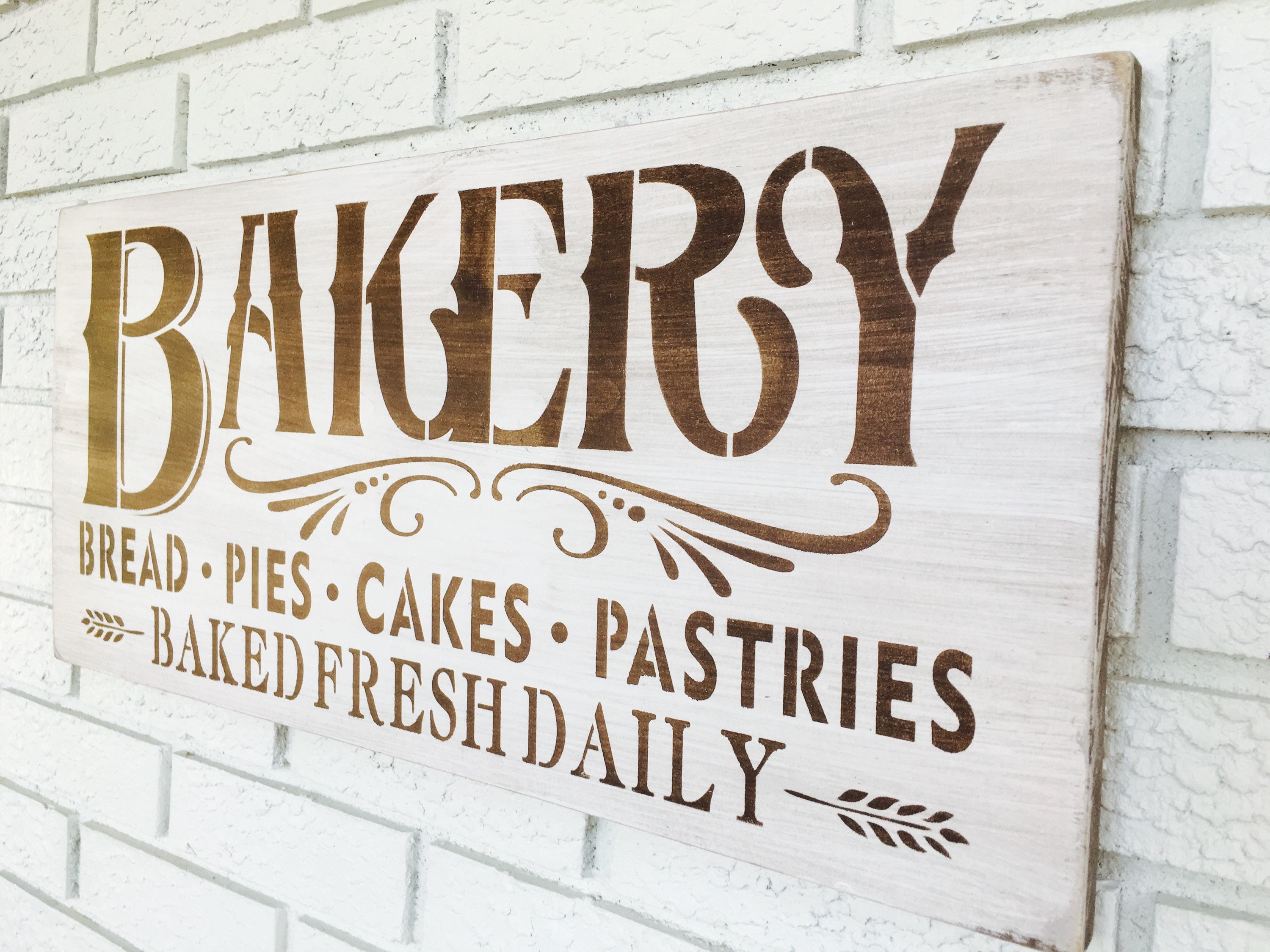 Bakery Baked Fresh Daily Bakery Sign Rustic Wood Sign Etsy Il Fullxfull.1487468287 D9jr
