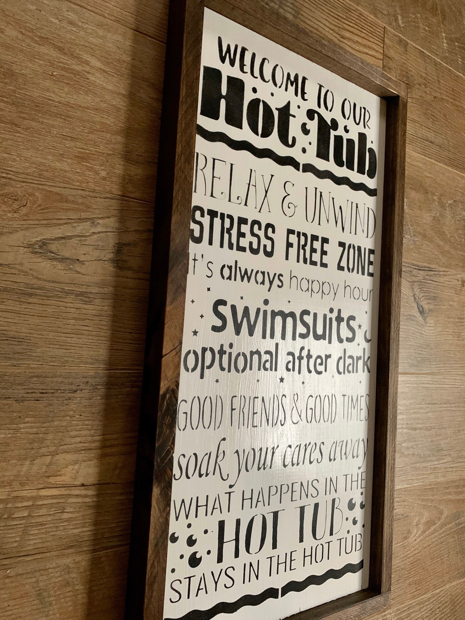 Hot Tub Rules Sign Hot Tub Rules Hot Tub Sign Funny Hot Tub Etsy