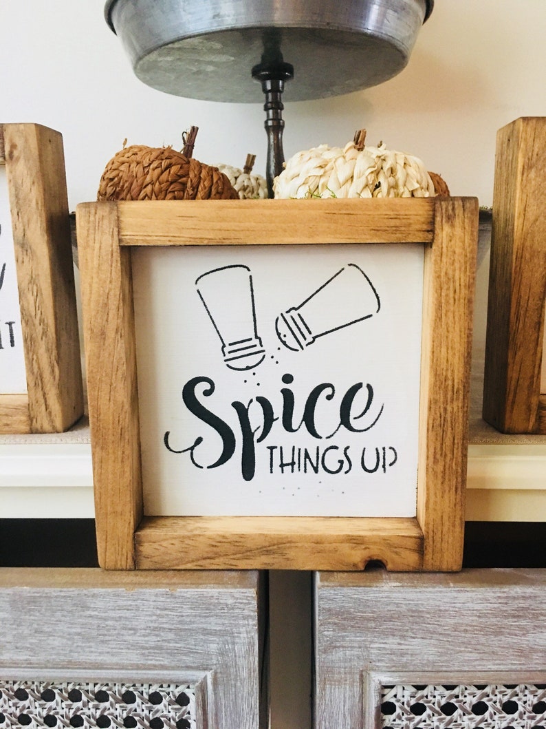 Kitchen Pun Signs Funny Food Puns Fun Kitchen Shelf Sitter Etsy