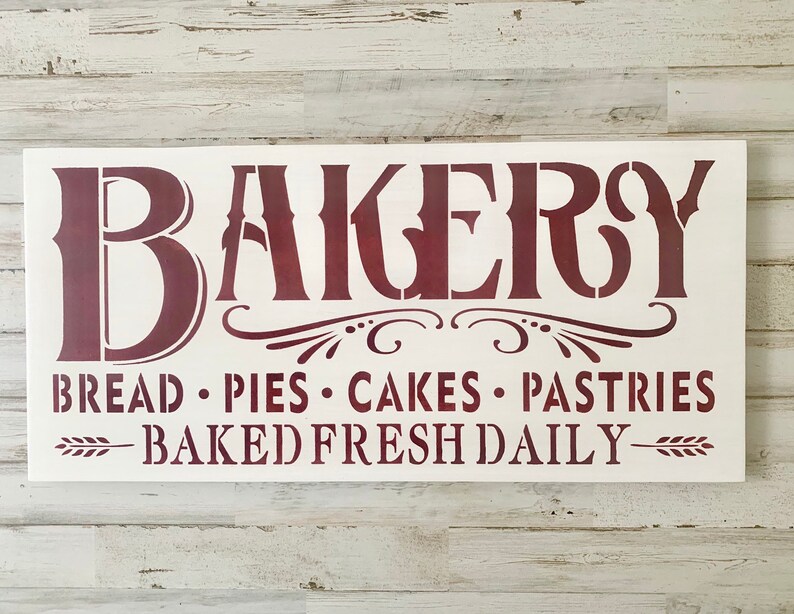 Bakery Sign Kitchen Sign Farmhouse Kitchen Bakery Decor Etsy