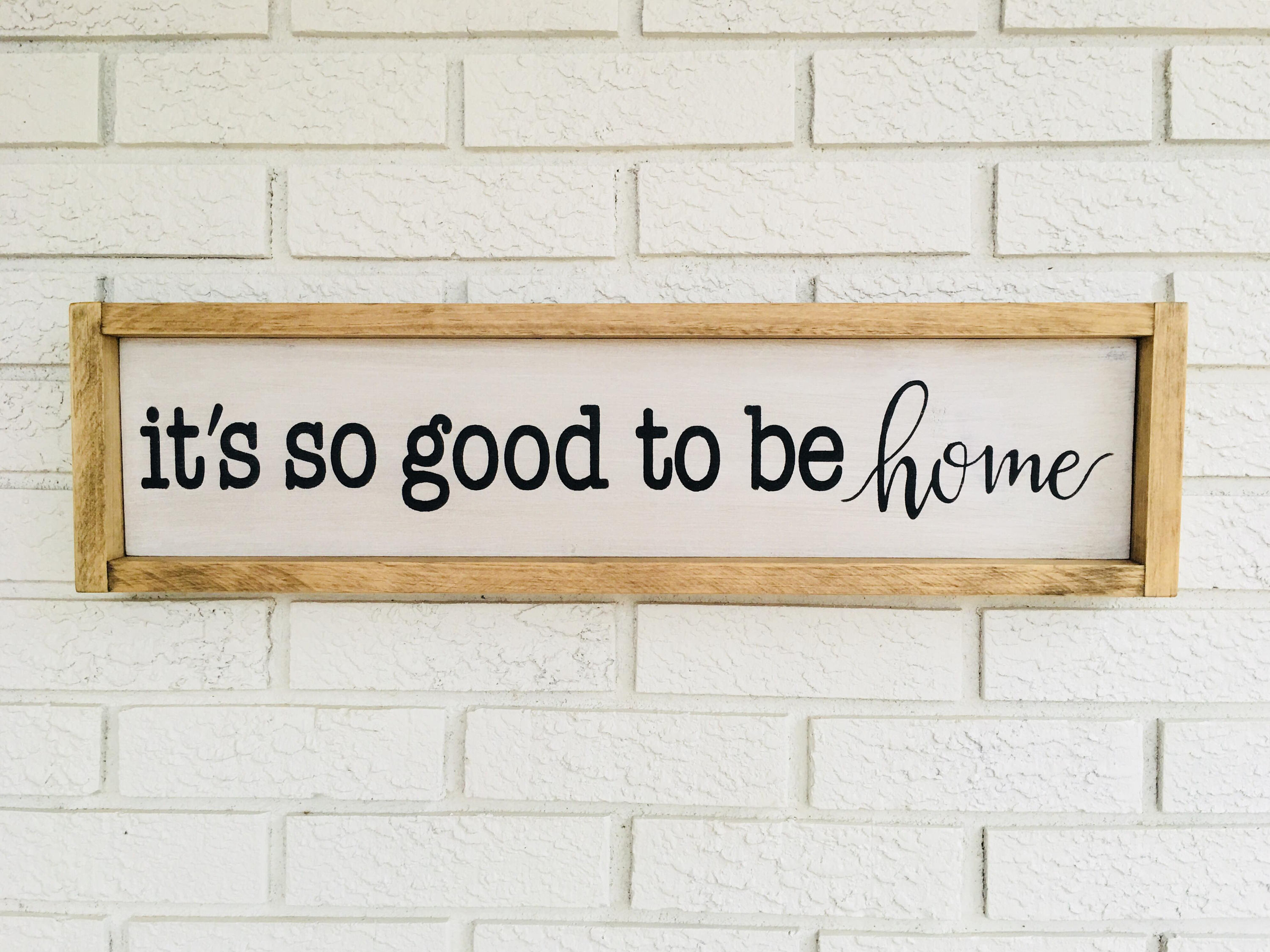 Good To Be Home Sign So Good To Be Home Framed Wood Sign Etsy