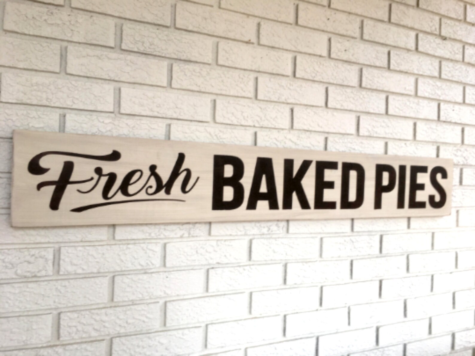 Fresh Baked Pies Farmhouse Style Rustic Wood Sign Bakery Etsy
