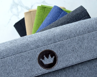 Hand Sewn Felt Chess Set Bag - Travel Storage for 13" Chessboard
