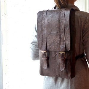 BACKPACK for Chess ! - Leather Bag - For medium size chess: approx 16-17&quot;/41-44cm - Can be Personalized