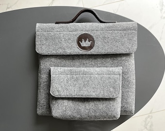 Handmade Felt Chess Board Bag for DGT Pegasus 35cm - Personalized Option