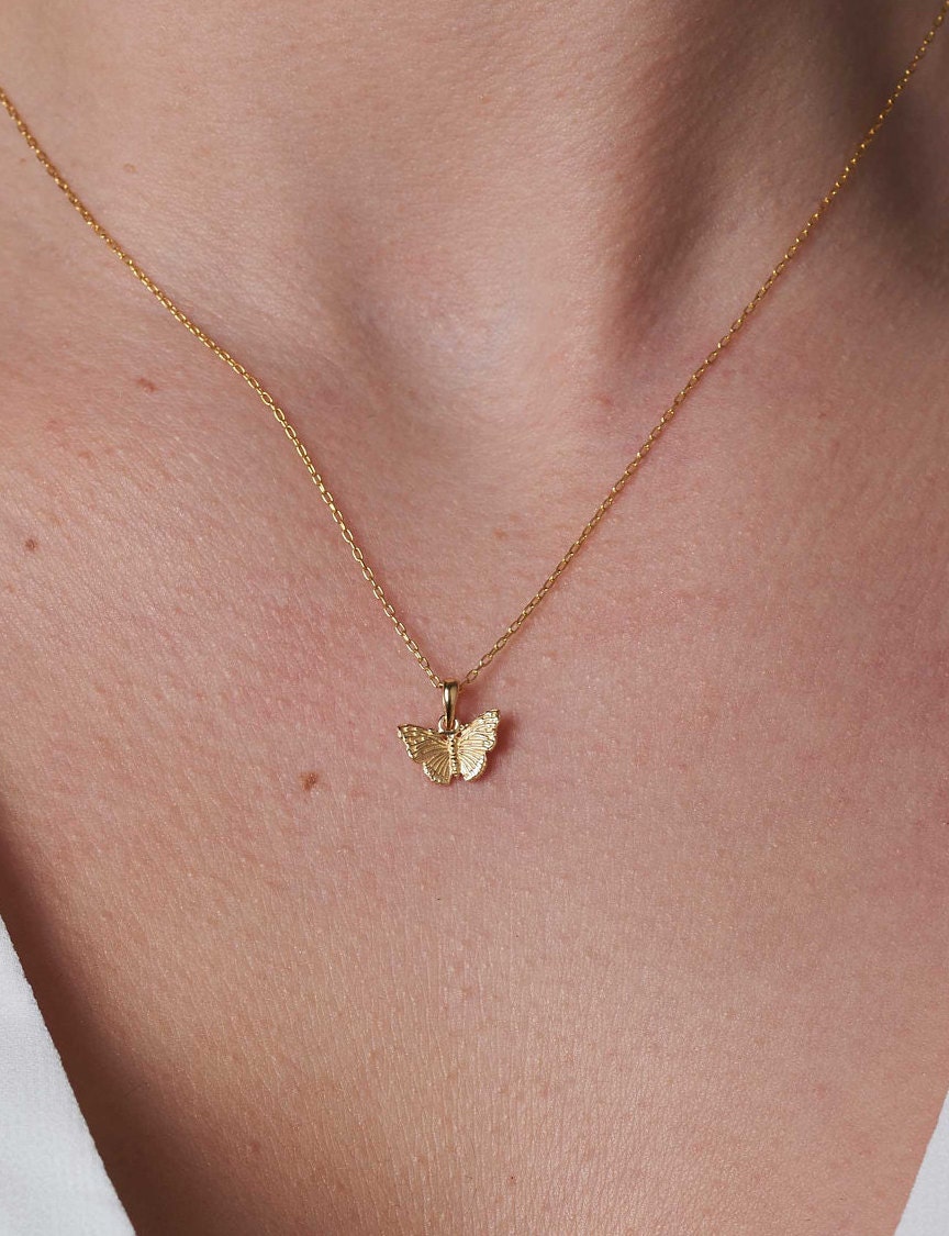Small butterfly pendant deals