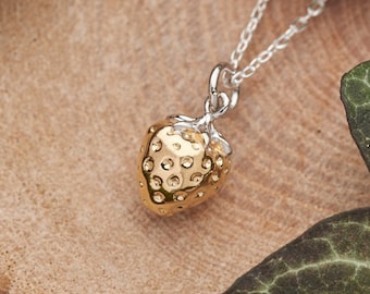 Wild strawberry necklace