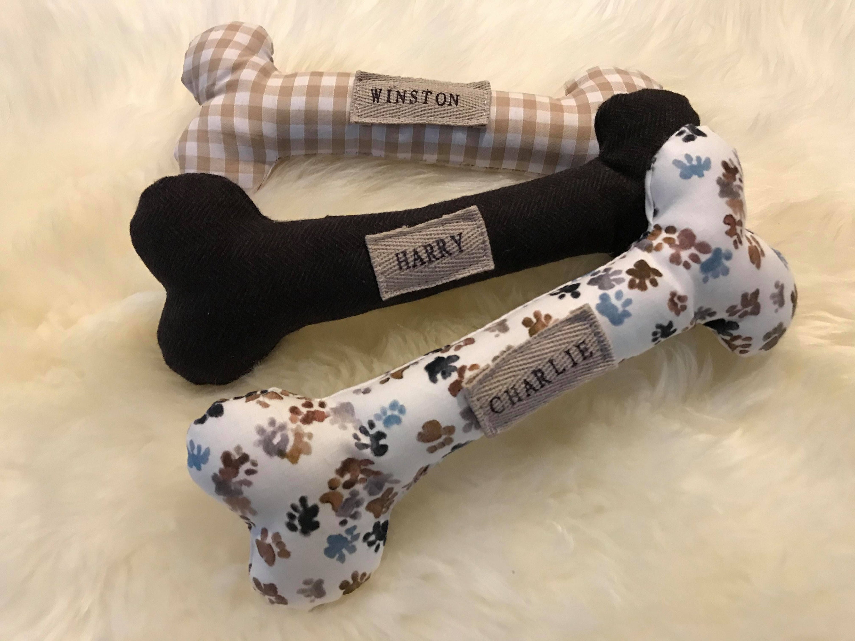 Dog Toy Dog Bone Personalised Dog Personalised Gift Puppy Etsy