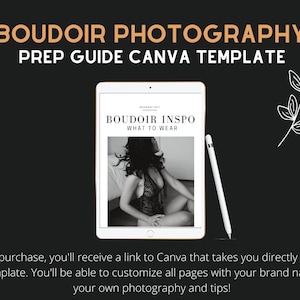 For PHOTOGRAPHERS Boudoir Outfit Guide Template | Marketing Materials | Boudoir Photography Resource | Template | What to Wear | Canva image 2