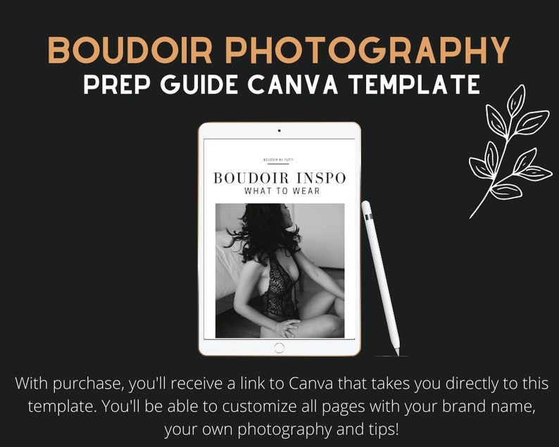 For PHOTOGRAPHERS Boudoir Outfit Guide Template | Marketing Materials | Boudoir Photography Resource | Template | What to Wear | Canva image 2