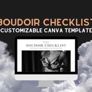 For PHOTOGRAPHERS Customizable Checklist | Your Brand | Boudoir Business Resources | Photography | Packing List | Equipment | Canva Template