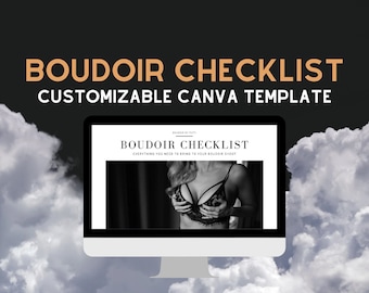 For PHOTOGRAPHERS Customizable Checklist | Your Brand | Boudoir Business Resources | Photography | Packing List | Equipment | Canva Template
