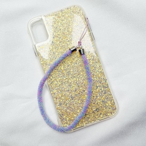 Multicolor Seed Beaded Phone Charm Strap: Handmade Cell Phone Lanyard