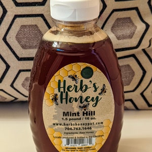 Mint Hill, North Carolina Honey 1.5 pound fl oz