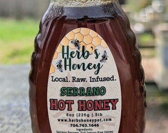 Herb's Honey Infused Serrano Pepper Honey