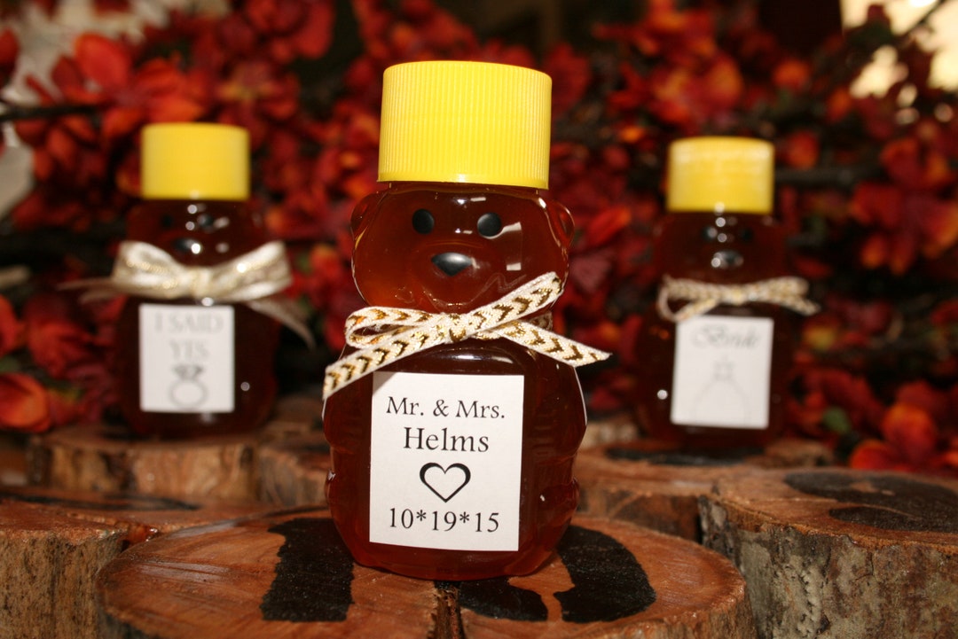 100 2oz. Honey Bear Wedding Favors Etsy