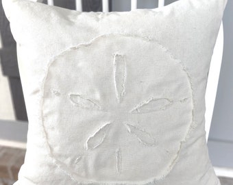 Majestic Coastal Sand Dollar Pillow Cover 18 and 20 inch