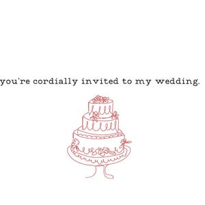 Você está convidado para o meu cartão de felicitações de casamento