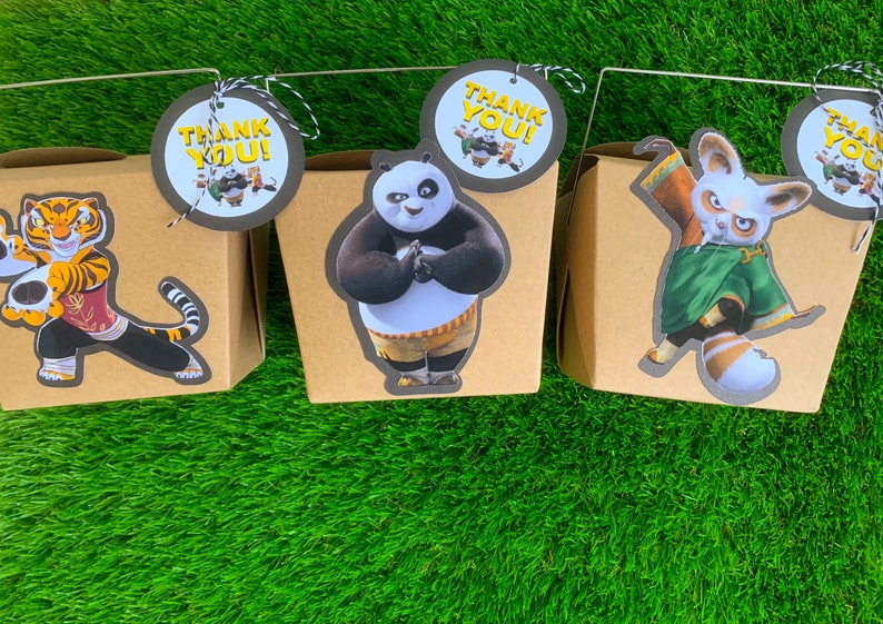 Kung Fu Panda take out favor boxes Etsy