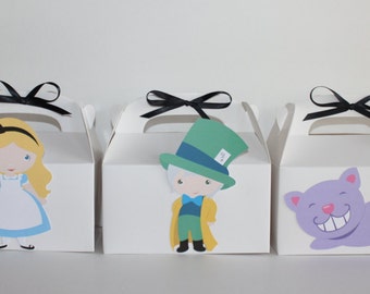 Alice in Wonderland Party Favor Boxes