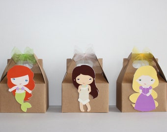 Princess Party favor boxes