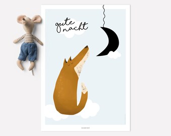 Poster | Gute Nacht kleiner Fuchs